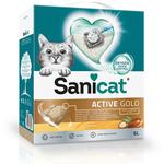 Комкующийся наполнитель для кошачьих туалетов Sanicat Active Gold Argan 6л Sanicat - фото
