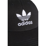 Бейсболка с логотипом в виде трилистника Adidas Originals, черный - фото 4