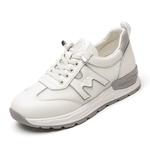 Дышащие полувысокие туфли для женщин среднего возраста Cigna, бело-голубые - фото 5