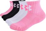 Детские носки Under Armour Multi Pack Quarter, Light Pink - фото