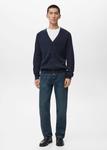 Вязаный кардиган MANGO MAN Hodei, Night Blue - фото 5