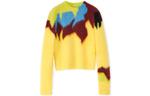 Свитер женский Loewe, желтый / бордовый - фото