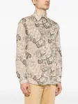 Рубашка с цветочным принтом ETRO, нейтральный - фото 3