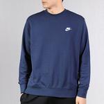 Толстовка Nike Basic Chest logo Round Neck Navy Blue, синий - фото 3