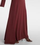 Длинное платье с драпировкой Aya Muse, бордовый - фото 5