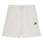 Шорты хлопковые шорты с логотипом New Balance, белый - фото