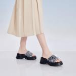 Шлепанцы женские Pt'Son, серебряный - фото 6