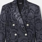 VERSACE Женский черный пиджак Business Suit Coat, Black - фото 9