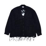 Кардиган BAPE Logo Distressed Cardigan, Black - фото