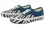 Кроссовки Vans Unisex Authentic Animal Low-Top Sneakers White/Black/Blue - фото 2