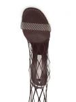 Stella McCartney сетчатые босоножки, коричневый - фото 4