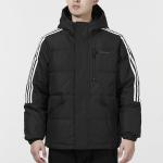 Пуховик adidas neo M Dwn Wnt Prka Stay Warm Windproof hooded down Jacket Black, черный - фото 3