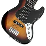 Электрическая бас-гитара Glarry GJazz 5 струн Full Size Sunset - фото 7