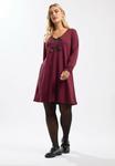 Платье Yours Clothing CASUAL, Burgundy/Bordeaux - фото 2