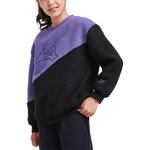 Детская толстовка Mizuno, черно-фиолетовая - фото 4