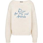 DIOR Трикотажный свитер мужской бежевый - фото