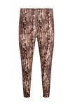 Брюки Zizzi Leggings, Snake/Mottled Light Brown - фото 4