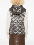 Стеганый жилет с капюшоном Max Mara, серый - фото 4