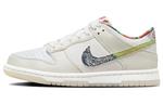 Кроссовки Nike Dunk Low White Multi-Color Paisley GS - фото