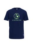 Футболка SCHIETWETTER Lou Basic, цвет navy/neongreen - фото