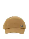 Кепка с вышитым логотипом Fred Perry, бежевый - фото