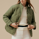 Пуховик женский LACOSTE, оливковый - фото 6