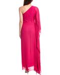 Max Mara Studio Vallet Платье макси из шелка, розовый - фото 2