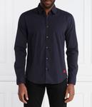 Рубашка с воротником Slim fit Hugo, синий - фото