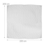 Пуховое одеяло Relaxdays, белый - фото 3