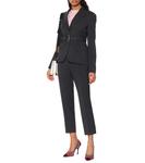 Укороченные шерстяные брюки Prada, серый - фото 2