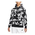 Толстовка Men's Nike Alphabet Logo Full Print Black, мультиколор - фото