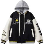 Бейсбольная куртка унисекс Crayon Shinchan, цвет Black [with hat] - фото 25