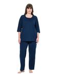 Пижама Ulla Popken, темно-синий - фото 2