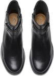 Женские модные ботинки Clarks Maye Bella, Black Leather - фото 6