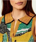 Топ regular fit Desigual, горчичный - фото 4