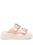 AGL слиперы Agatha с пряжками, розовый - фото