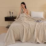 Boyang Плед флисовый 50х70 см, цвет хаки - фото 5