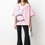 WE11DONE Рубашка унисекс розовая - фото 4