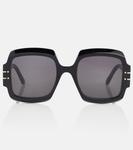 Солнцезащитные очки DiorSignature S1U Dior Eyewear, черный - фото