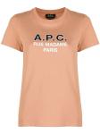 A.P.C. футболка Madame с логотипом, розовый - фото