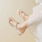 Шлепанцы женские Agsdon, бежевый - фото 10