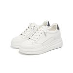 Женские низкие скейтерские кроссовки ST&SAT, белые - фото 3