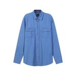 HUGO BOSS Мужская синяя рубашка - фото