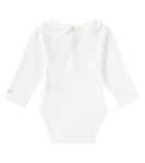 Хлопковый боди Baby Davo Donsje, белый - фото 2