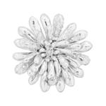 DIOR Латунные, Crystal броши Unisex Silver - фото 3