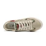 Кроссовки Unisex Low Top Красные/Зеленые WARRIOR, Бежевые/Красные/Зеленые - фото 3