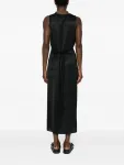 Платье с разрезом MM6 Maison Margiela, черный - фото 4