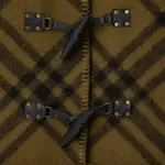 Худи-пончо с капюшоном Burberry, зеленый - фото 5