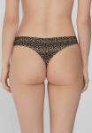 Трусы Tezenis Thong, Black/Mottled Black - фото 3