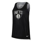 Майка (WMNS) Nike x NBA Brooklyn Nets Reversible Training Jersey 'Black Grey', черный - фото